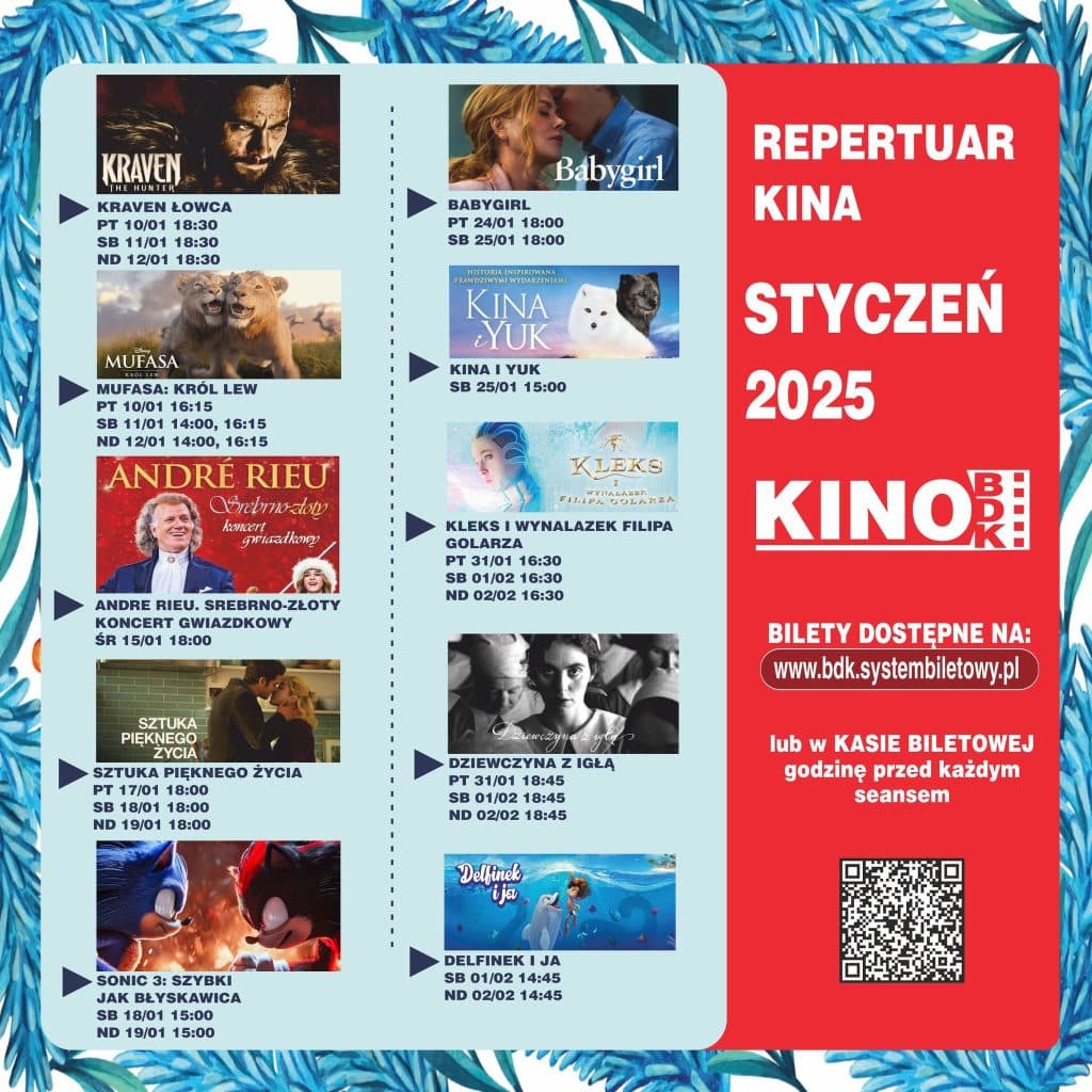 Repertuar kinowy na styczeń 2025