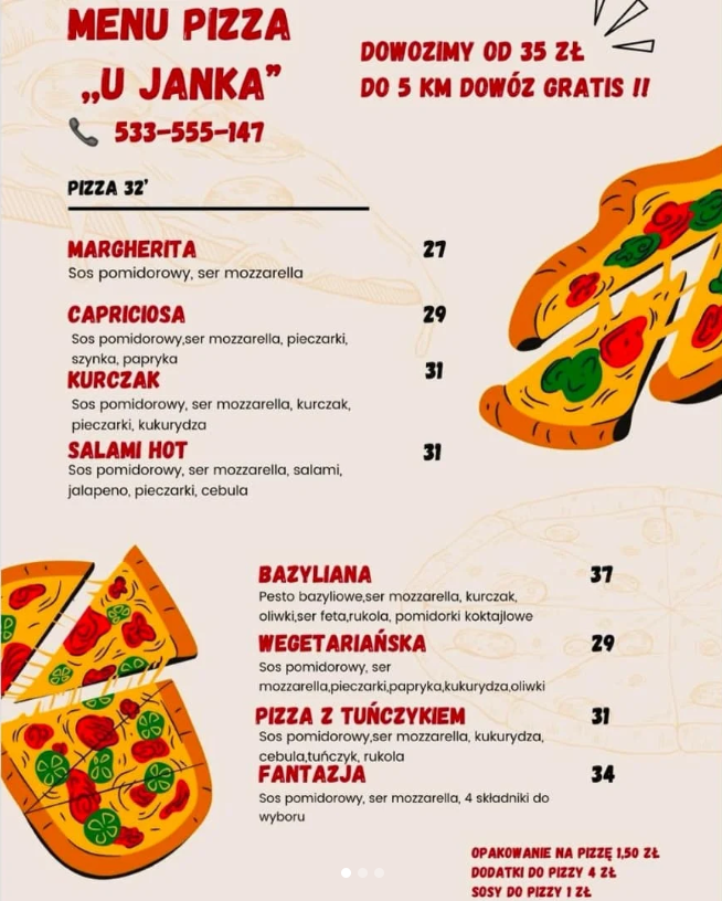 Pizzeria - Lodziarnia U Janka